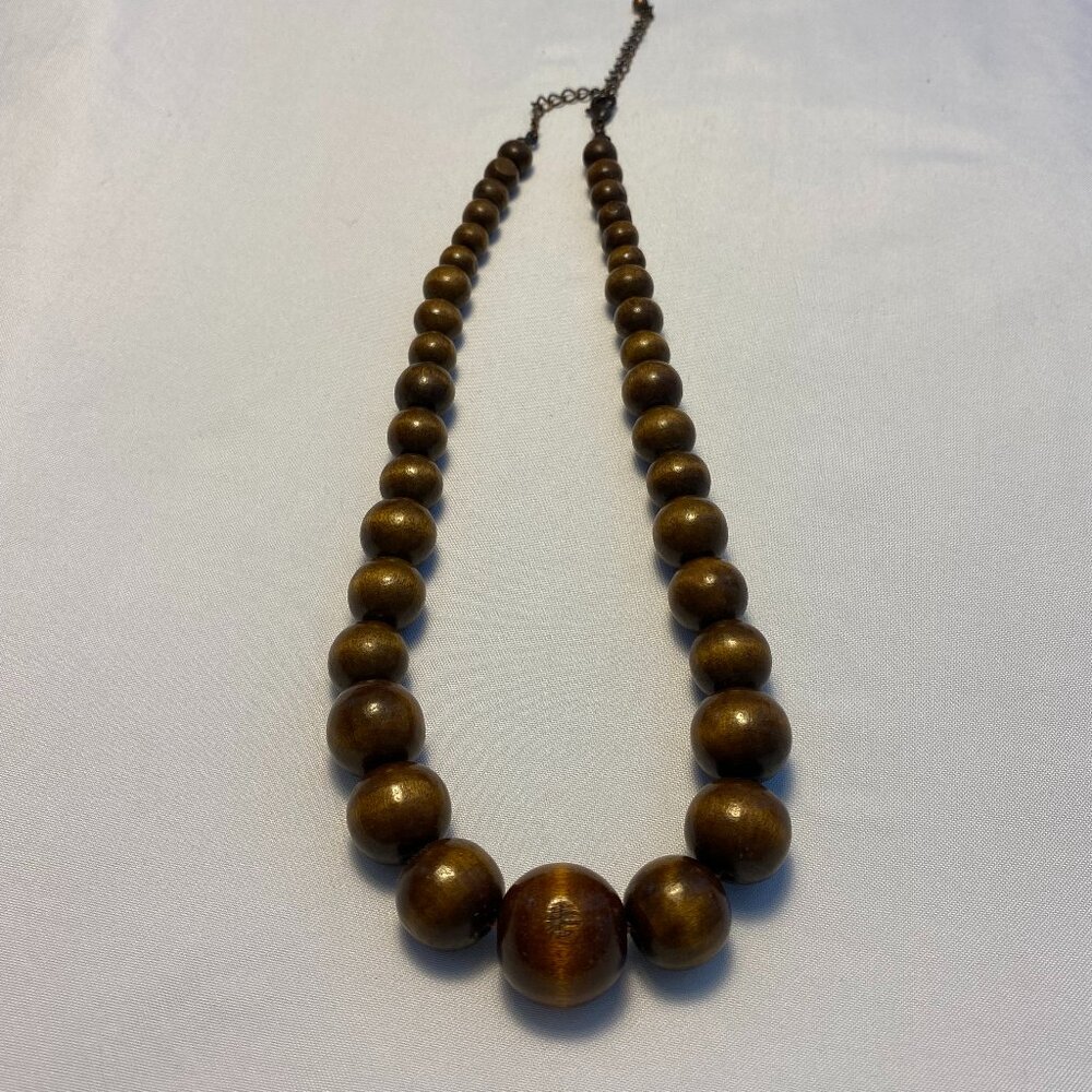 Wooden Bead Necklace